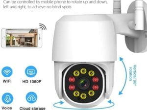 Caméra de Surveillance Sans Fil IP WIFI 1080P PTZ ,Zoom numérique extérieure SP - Shoppy Deals