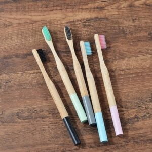 5 pack Adult Bamboo Toothbrushes Soft Bristles eco friendly cepillo dientes bambu Oral Care Toothbrush clareador 1