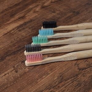 5 pack Adult Bamboo Toothbrushes Soft Bristles eco friendly cepillo dientes bambu Oral Care Toothbrush clareador
