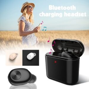 Mini Draadloze Bluetooth Oortelefoon Met 2 In 1 Draagbare Opladen Opbergdoos In Ear Ruisonderdrukking 5