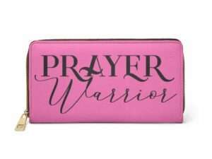 Cartera rosa guerrera de oración para mujer - Shoppy Deals