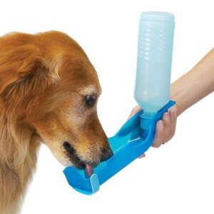 Botella de agua plegable para perros y gatos de 250 ml