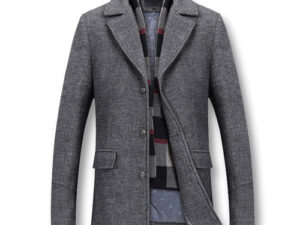 Winterwollen jas voor heren - Shoppy Deals