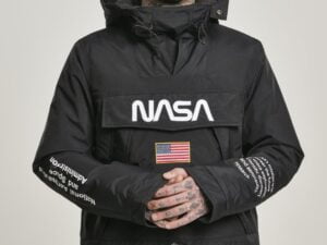 Veste Coupe-vent Noir Homme NASA - Shoppy Deals