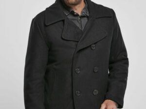 Black Caban Coat for Men - Shoppydeals.fr
