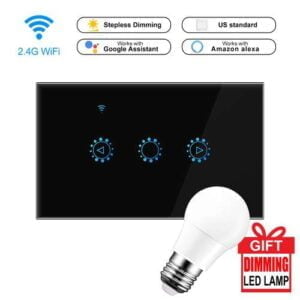 Smart WiFi Light Switch Compatible with Amazon Alexa + LED Bulb - Shoppy Deals