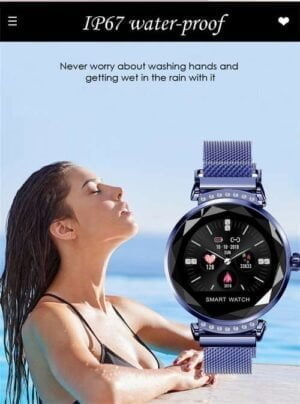 H2 Valentine s Day Gift Women Blood Pressure Sport Smart Bracelet Watch Pedometer Time Clock Display 5
