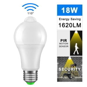 Ampoule à Détecteur de Mouvement LED E27 Capteur de Lumière - Shoppy Deals