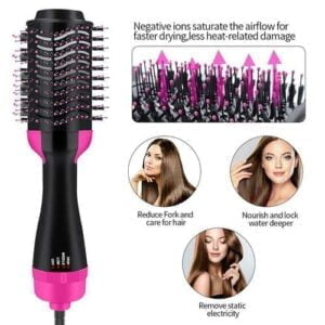 One Step Electric Hot Air Brush Multifunctional Negative Ions Hair Blow Dryer Straightener Brush Smooth Frizz 866d0743 3c79 4002 a0cb 954f0e478a70