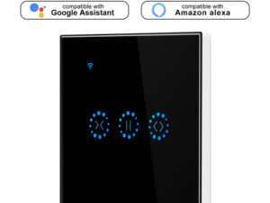 Interrupteur Tactile WiFi Avec Amazon Alexa/Google Home- Noir - Shoppy Deals