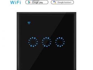 WIFI Touch Switch 86 Compatibel met Alexa en Google Home - Zwart - Shoppy Deals