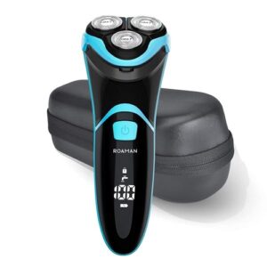 Rechargeable Electric Shaver For Men With Precision Trimmer & Carrying Case - Shoppy Deals