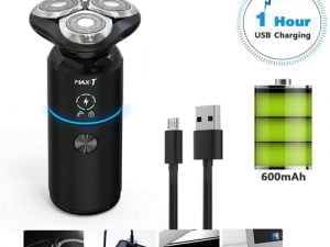Afeitadora eléctrica recargable para hombre resistente al agua IPX7 - Shoppy Deals