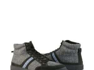 Roccobarocco Mens Sneakers - High Top Sports Shoes Brown / Gray /