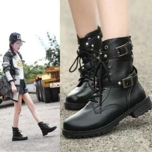 women fashion boots boots women shoes High Heels women ankle boots Autumn shoes motorcycle boots 3