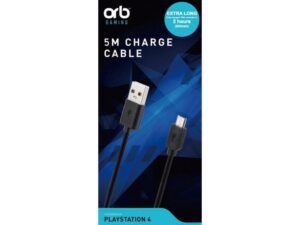 Playstation 4 Controller Charge Cable 5m (800mah) - ORB5035 - PlayStation 4