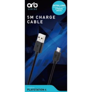 Playstation 4 Controller Charge Cable 5m (800mah) - ORB5035 - PlayStation 4