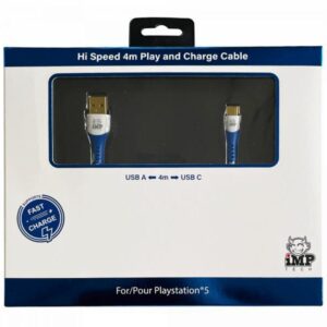 iMP - 4M Braided Fast Charge Play and Charge Cable - A to C - PS5CHARCAB - PlayStation 5