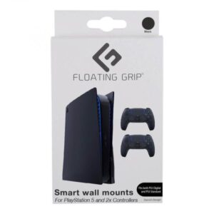 Floating Grip Playstation 5 Wall Mounts by Floating Grip - Black Bundle - 368018 - PlayStation 5