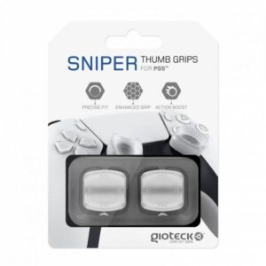 Gioteck Sniper Thumb Grips (Translucent White) - 308246 - PlayStation 5