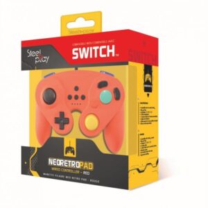 Steelplay - Gcube Wired Controller (Red) - ECO9835 - Nintendo Switch