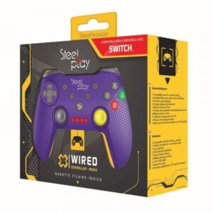 Steelplay - Wired Controller - Purple GCUBE - ECO0622 - Nintendo Switch