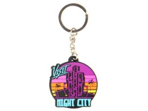Cyberpunk 2077 Visit Night City PVC Keychain Multicolor -  Fan Shop and Merchandise