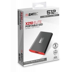 EMTEC X210 ELITE Portable SSD 512GB 3.2 Gen2 Retail ECSSD512GX210