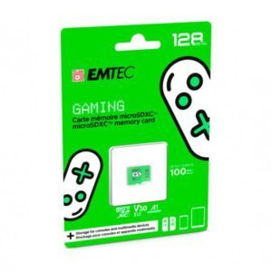 EMTEC 128GB microSDXC UHS-I U3 V30 Gaming Memory Card (Green)