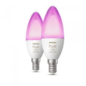Philips Hue - E14 2-Pack Bulb - White and Color Ambiance - 929002294202