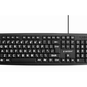 Gembird Standard-Keyboard mit BIG-Buchstaben