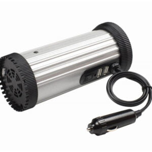 EnerGenie power adapter/inverter Auto 150 W Aluminium Black EG-PWC150-01