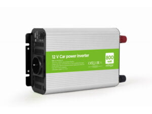 EnerGenie power adapter/inverter Auto 800W Aluminium Black EG-PWC800-01