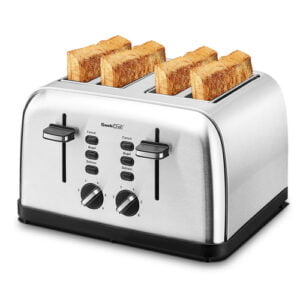 Geek Chef Stainless Steel 4 Slice Toaster - Shoppy Deals