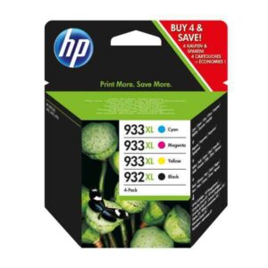 HP 932XL noir/cyan/magenta/jaune pack de 4 cartouches d'encre authentiques C2P42AE