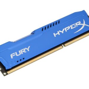 Barette mémoire Kingston HyperX Fury DDR3 1600MHz 8Go Bleu HX316C10F/8
