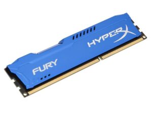 Barette mémoire Kingston HyperX Fury DDR3 1866MHz 8Go Bleu HX318C10F/8