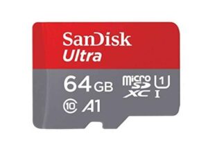 SanDisk MicroSD Card 64GB Ultra A1 Class 10 SDSQUAR-064G-GN6MA