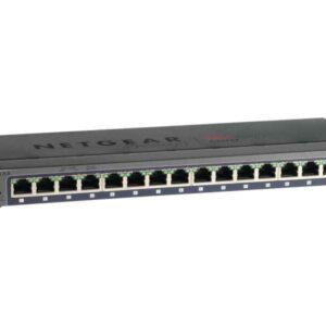 Commutateur de réseau non géré Netgear L2 Gigabit Ethernet (10/100/1000) GS116E-200PES (Noir)