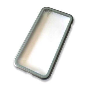 Coque de protection aluminium pour iPhone 7+8 avec verrou magnetique (argenté)