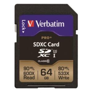 Verbatim Pro+ Speicherkarte 64GB SDXC Cl.10 49197