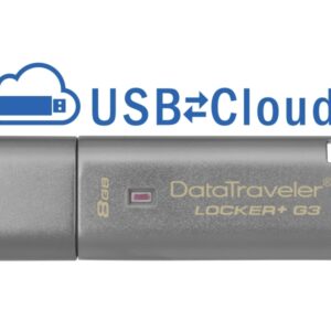 Kingston DataTraveler Locker+ G3 8GB USB-Stick USB 3.0 Silber DTLPG3/8GB