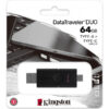 Kingston  DT Duo 64GB USB FlashDrive 3.0 DTDE/64GB
