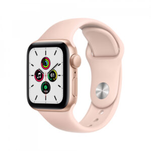 Apple Watch SE Gold Aluminium 40mm Pink Sand Sport Band DE MYDN2FD/A