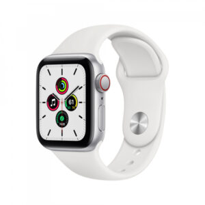 Apple Watch SE Silver Aluminium 40mm 4G White Sport Band DE MYEF2FD/A