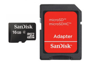 SanDisk carte mémoire MicroSDHC 16GB + adaptateur inclus SDSDQM-016G-B35A
