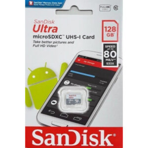 SanDisk carte mémoire MicroSDXC Ultra 128GB SDSQUNS-128G-GN6MN