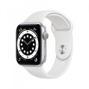 Apple Watch Series 6 GPS 44mm Silver Alu Case White Sport Band - M00D3FD/A