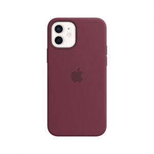 Apple iPhone 12/12 Pro Silicone Case with MagSafe - Plum - MHL23ZM/A