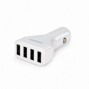 EnerGenie USB-Autoladegerät mit 4 Anschlüssen White 4